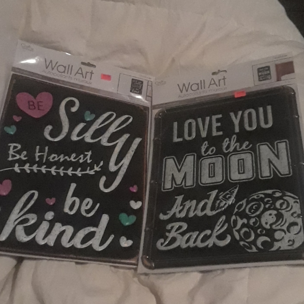 NWT Wall Art Self-Adhesive "WORDS TO LIVE BY"